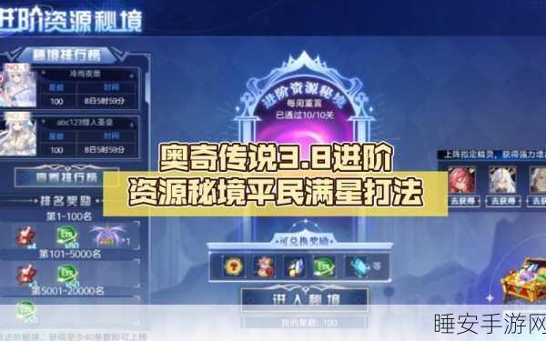 奥奇传说,勇闯神光秘境,揭秘海量金币与珍稀奖励获取攻略