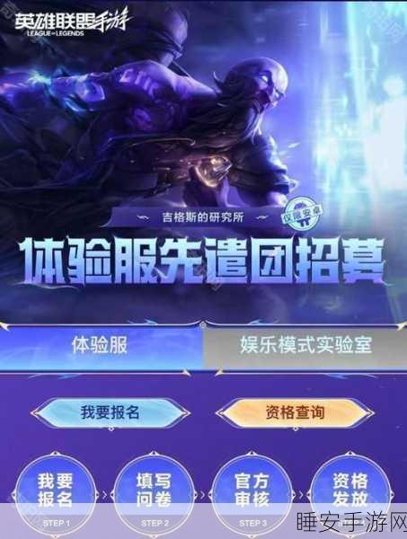 独家揭秘，LOL手游内测资格申请攻略，抢先报名体验通道全解析