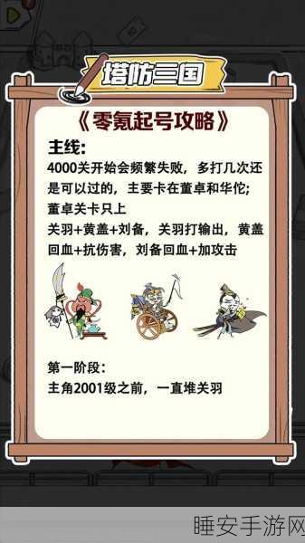塔防三国志，深度解析武将培养策略，打造无敌军团！