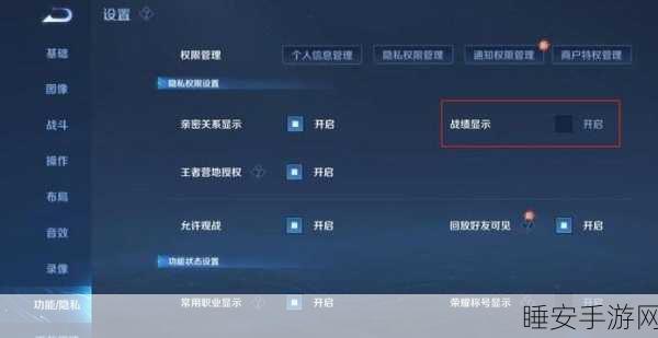 王者荣耀高手秘籍，巧妙隐藏战绩，守护你的游戏隐私