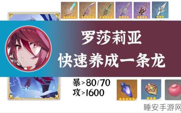 原神罗莎莉亚武器精选指南，解锁顶级搭配，制胜策略大公开