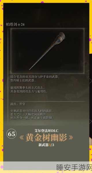 艾尔登法环攻略,揭秘软鞭剑的获取方法与位置