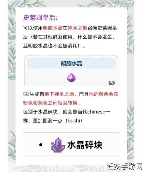 泰拉瑞亚深度攻略,光女召唤物高效捕捉全揭秘