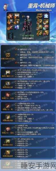 机械之魂,技能之巅——DNF男机械师技能加点全解析