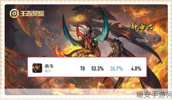 王者荣耀深度解析,典韦中高段位胜率垫底,调整策略大揭秘
