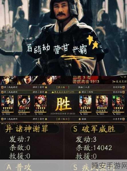 少年三国志 2 赤金甘宁,实力超群的猛将解析