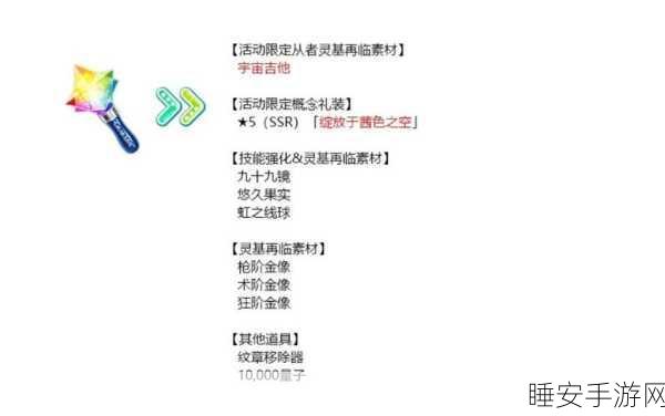 飞跃虹镜新手必知,SSR 优先培养秘籍大公开