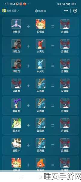 幻兽帕鲁攻略,燎火鹿配种合成秘籍大公开