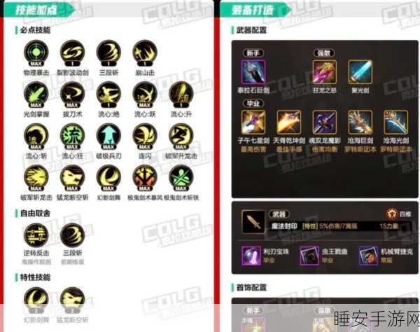 DNF 手游剑魂技能加点秘籍,制霸战场的关键抉择
