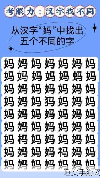 汉字王者找茬游戏全解析,挑战你的眼力与汉字知识!