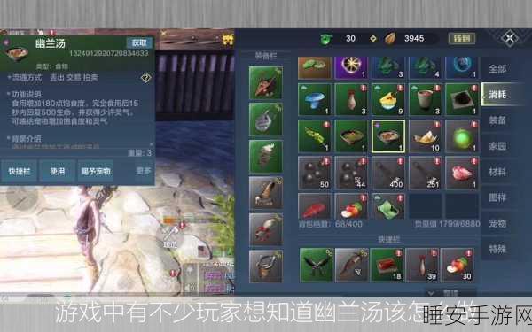 探秘妄想山海幽兰汤配方，制作秘籍大公开