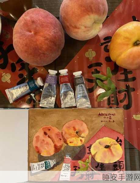 坤坤伸进桃子里:坤坤探秘桃子内部" 🍑
