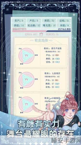 重生顶流之路,二次元养成模拟手游重生顶流练习生火爆来袭!
