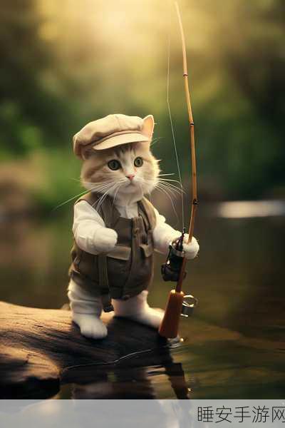 钓鱼猫咪,萌趣休闲,垂钓乐趣无极限!