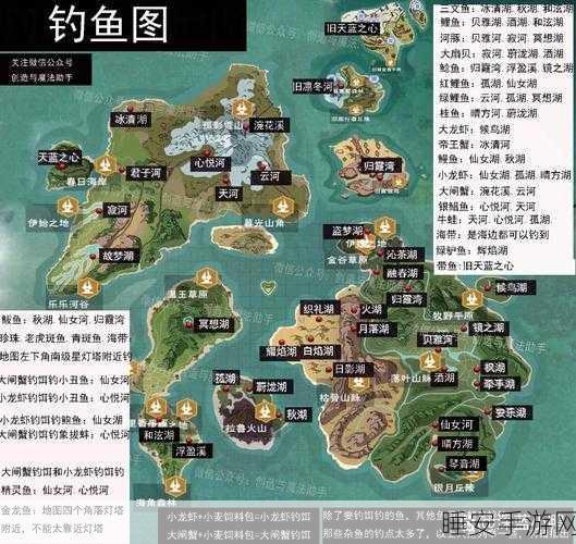 手游钓鱼攻略，揭秘创造与魔法鲤鱼高概率钓点