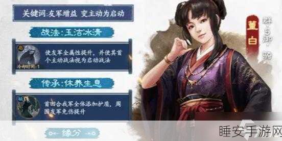 解锁董白巅峰战力秘籍,三国志战棋版董白顶级阵容搭配与实战技巧深度剖析