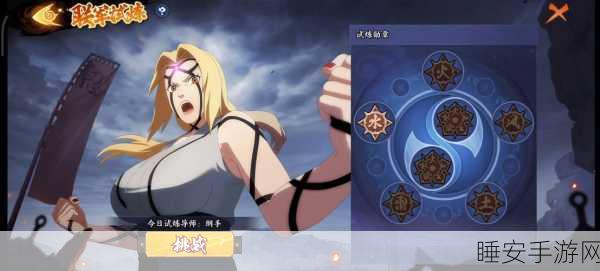 火影忍者手游,女忍者忍耐力挑战赛,勇气与毅力的终极对决