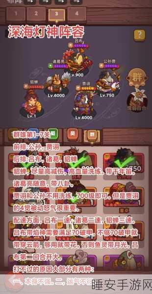 咸鱼之王咸鱼神杯足球第六关通关秘籍，最强阵容大揭秘