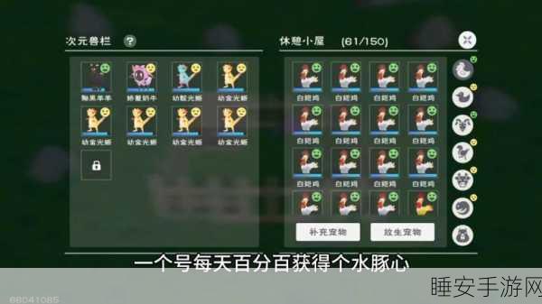 手游攻略,揭秘创造与魔法高效获取高级宠物粮的绝密途径