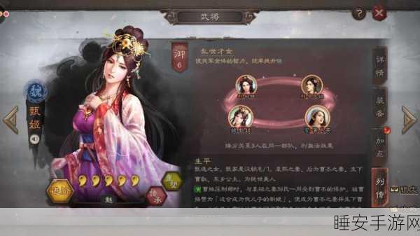 甄姬在少年三国志2竞技场大放异彩,深度技能剖析与实战策略