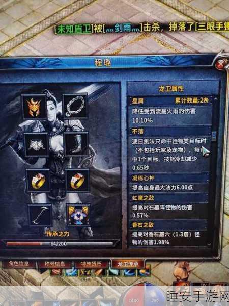 解锁传奇永恒龙卫隐藏属性,全面攻略与实战技巧