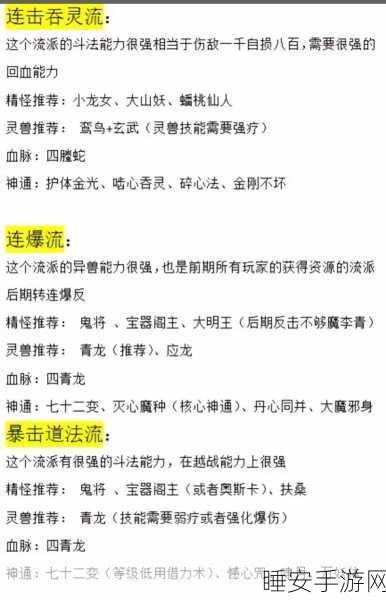 寻道大千2023,顶尖道法流派深度剖析,争霸仙界策略全揭秘