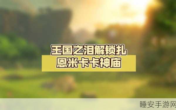 塞尔达传说王国之泪,揭秘扎恩米卡卡神庙的奇幻挑战与解谜攻略