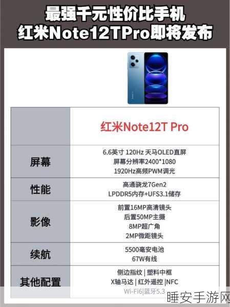 探秘红米 Note12T Pro 屏幕的卓越参数