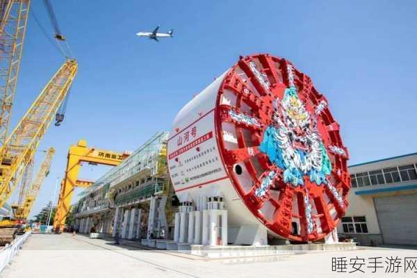 震撼!济南黄岗路穿黄隧道山河号盾构机下线,全球最大!