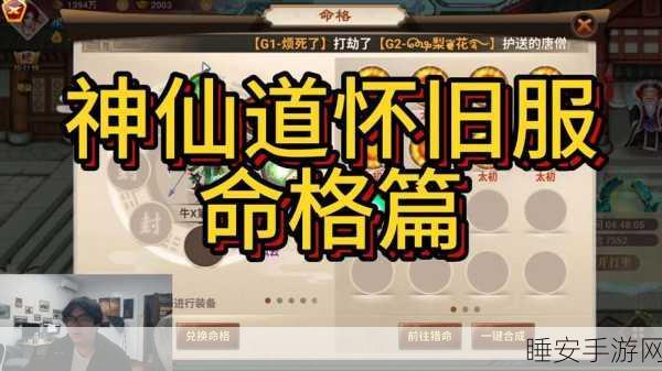神仙道手游深度解析,职业命格搭配全攻略,打造无敌阵容!