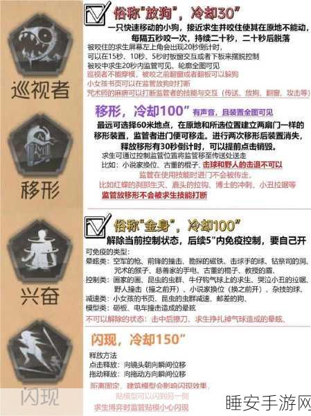 精通第五人格监管者,策略与技巧全解析