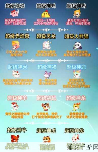梦幻西游手游,魔王角色如何选择最佳神兽召唤兽?