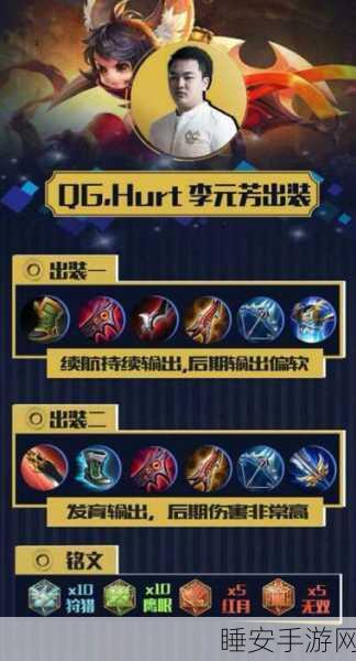 王者荣耀,李元芳攻速流符文搭配秘籍与实战解析