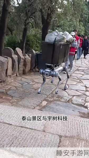 泰山惊现火爆外骨骼登山机器人，游客直呼神奇