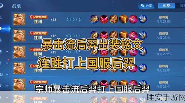 乱斗西游后羿天赋加点秘籍，称霸战场的关键抉择