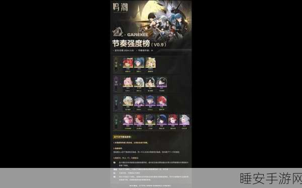 鸣潮角色强度大揭秘,顶尖战力排行与深度解析