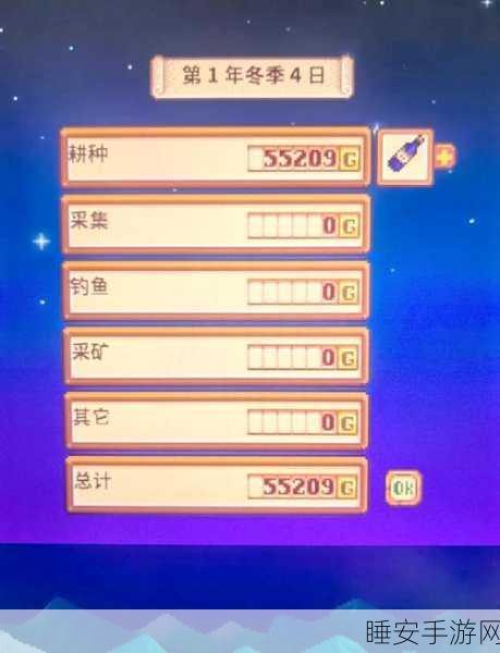 冬季致富秘籍，星露谷物语高效捞金全攻略