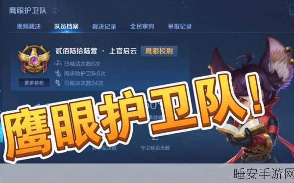 王者荣耀鹰眼护卫队，净化游戏环境，提升竞技体验的深度解析