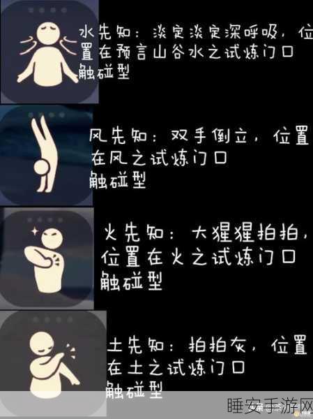 光遇霞谷先祖站姿动作全揭秘,解锁独特姿势,探索游戏新乐趣