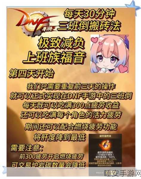 手游攻略，地下城与勇士高效恢复疲劳值，解锁无限战斗潜能！