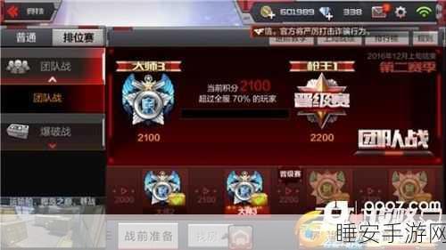 CF手游排位赛深度解析,解锁选图边框的制胜秘诀