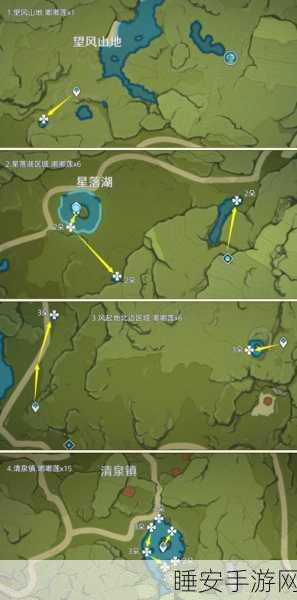 原神嘟嘟莲全图采集攻略,刷新点位置大揭秘,助你快速收集!