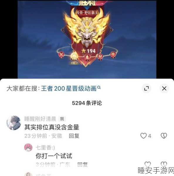王者荣耀至尊星耀段位全解析,荣耀之路的关键一步