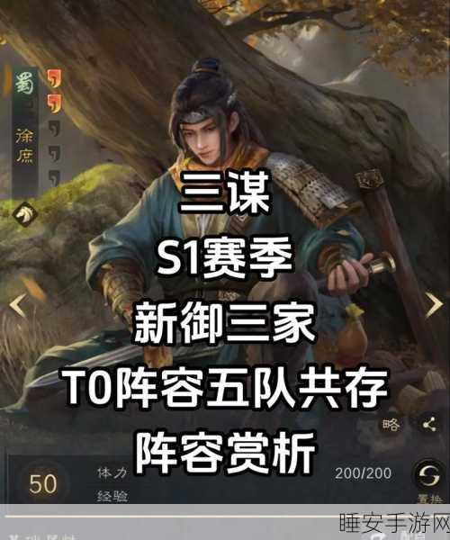 三国志战略版 S12 赛季 T0 阵容深度揭秘,搭配技巧与实战攻略