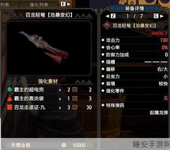 猎手之王弩的强大秘密,技能与实战技巧全解析