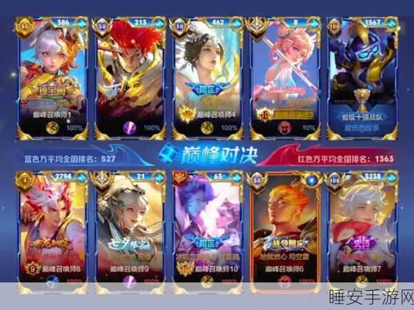 手游资讯,封神传奇巅峰对决,揭秘冠军阵容荣耀征程!