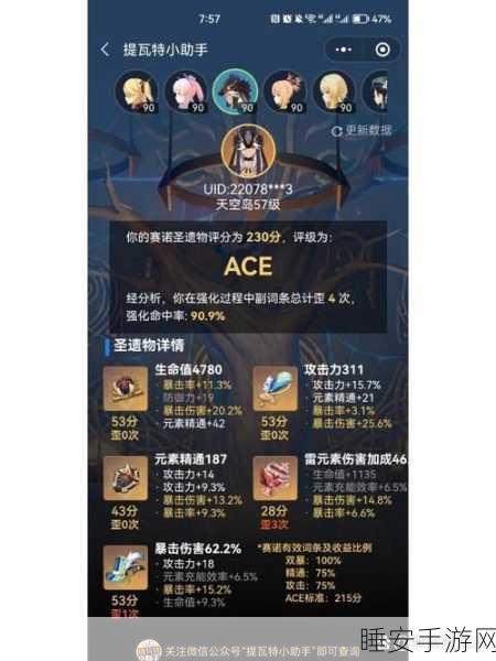 原神赛诺圣遗物搭配深度解析，解锁角色战力巅峰秘籍