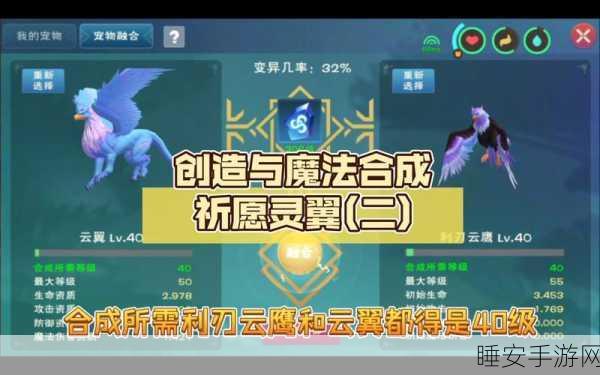 手游攻略,掌握创造与魔法祈愿灵翼速刷技巧,揭秘资源管理的艺术