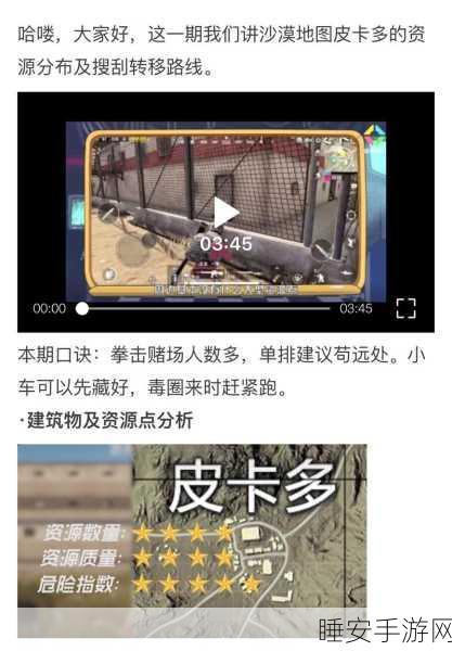 绝地求生刺激战场，罗尼皮卡全面解析及实战应用