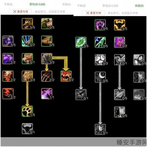 魔兽世界手游版术士暗毁天赋加点秘籍,解锁极致输出新境界
